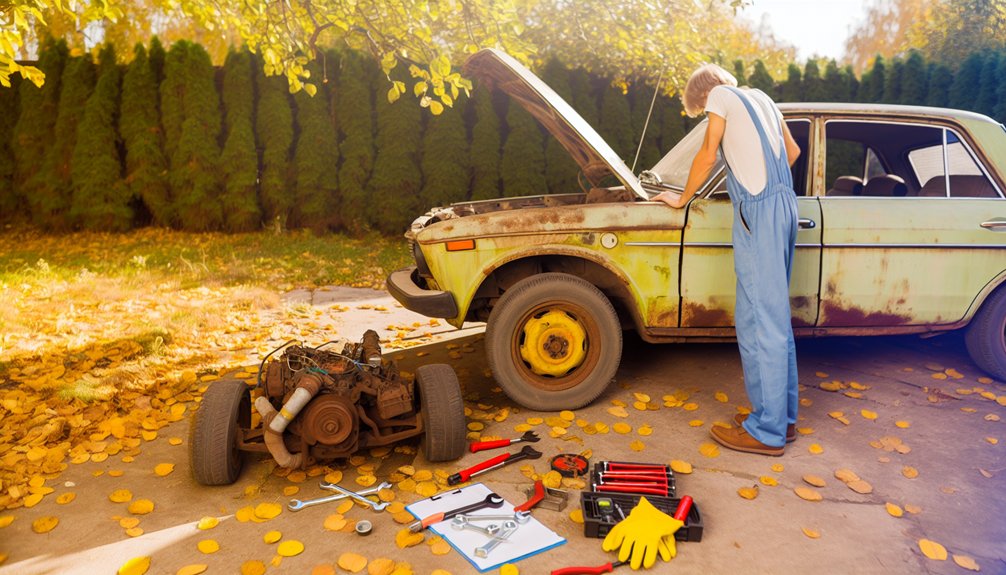 prepare car for removal