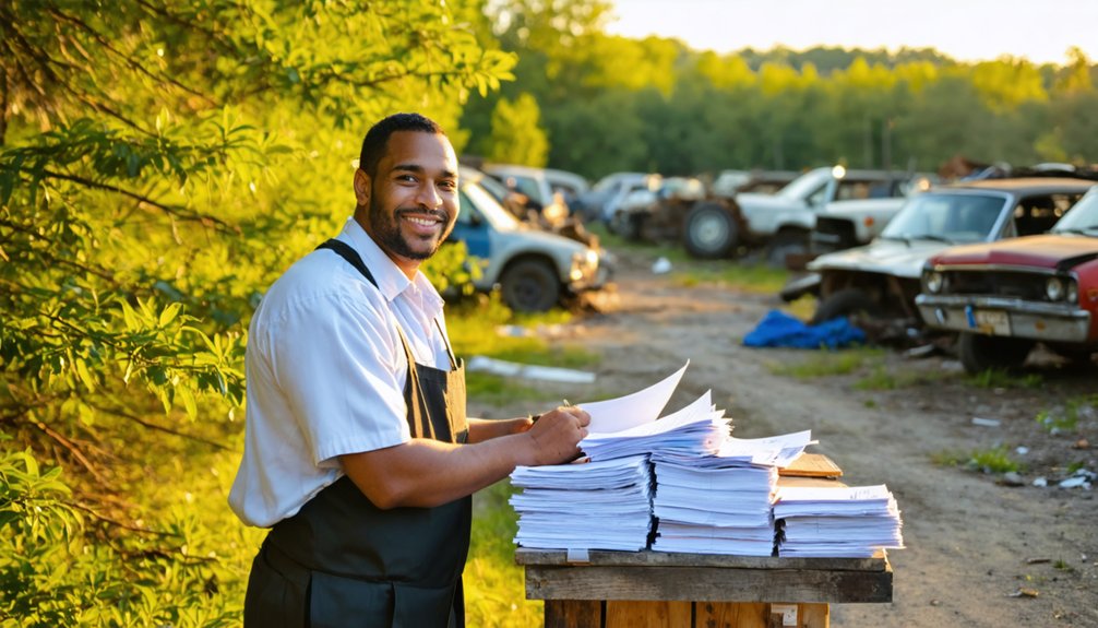 streamlined junk car paperwork